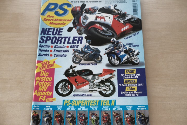 Deckblatt PS Sport Motorrad (10/1997)